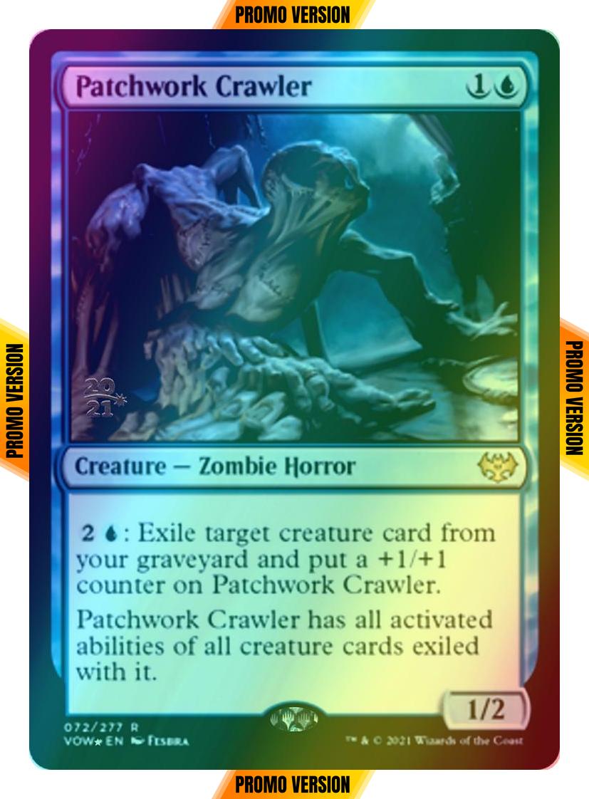 Patchwork Crawler [Prerelease] [72s] [Innistrad: Crimson Vow: Promos] [Foil]