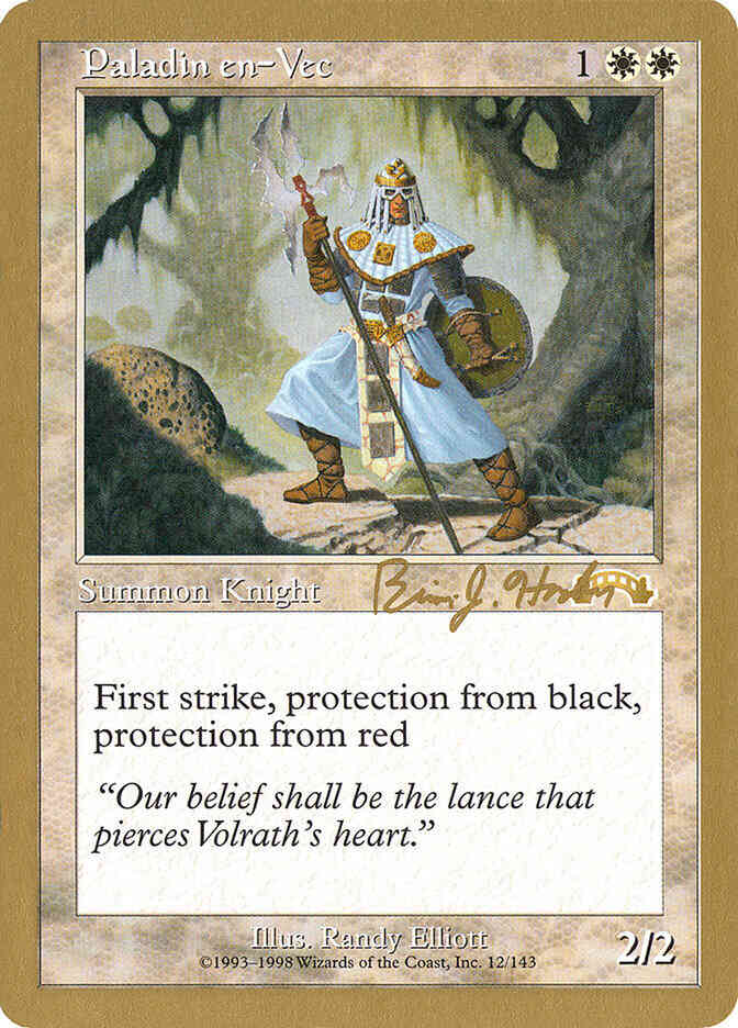 Paladin en-Vec [bh12] [World Championship Decks 1998] [Non-Foil]