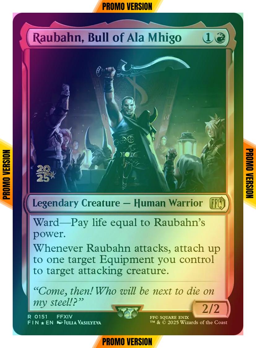 Raubahn, Bull of Ala Mhigo [151s] [Prerelease] [FINAL FANTASY: Promos] [Foil]