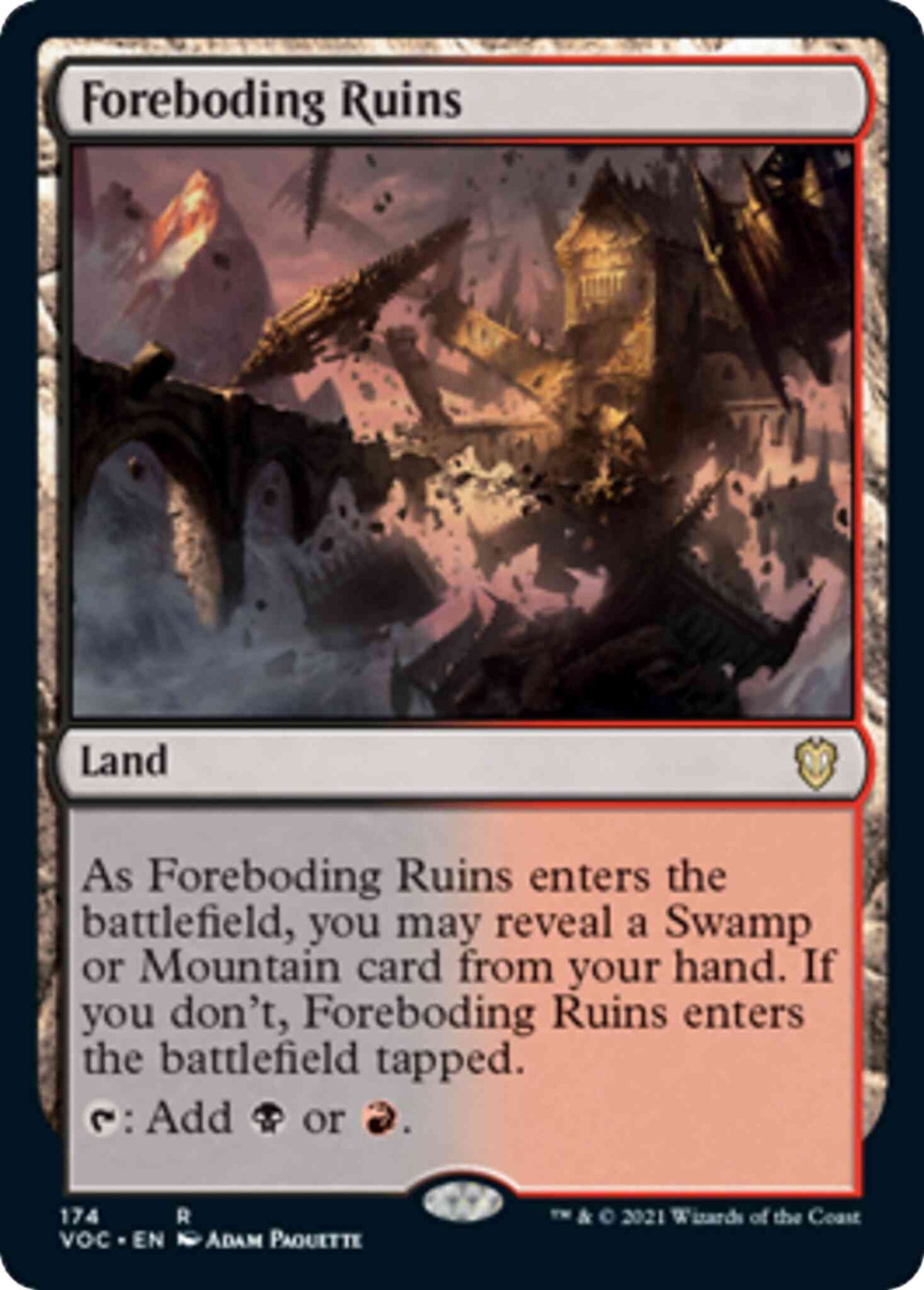 Foreboding Ruins [174] [Innistrad: Crimson Vow: Commander] [Non-Foil]