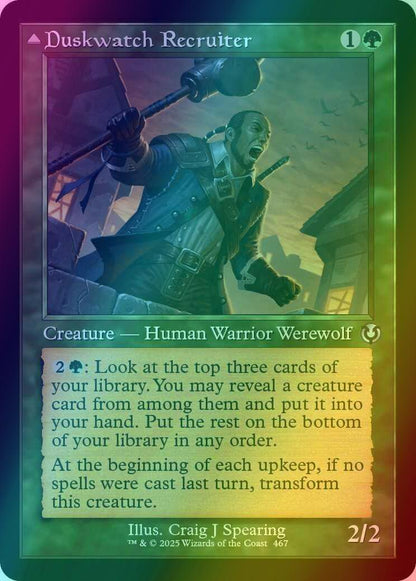 Duskwatch Recruiter // Krallenhorde Howler [467] [Retro Frame] [Innistrad Remastered] [Foil]