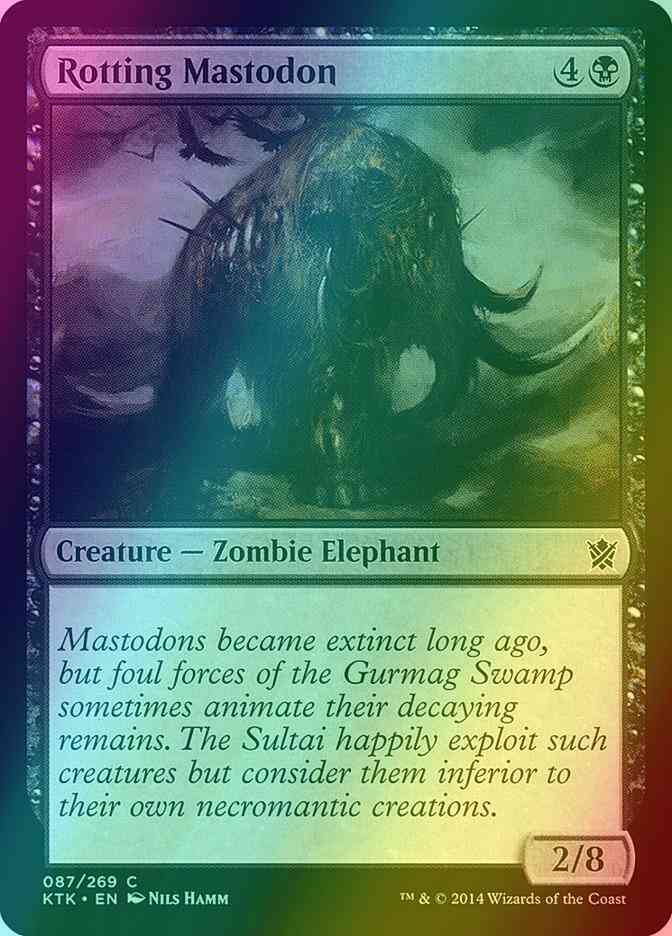 Rotting Mastodon [87] [Khans Of Tarkir] [Foil]