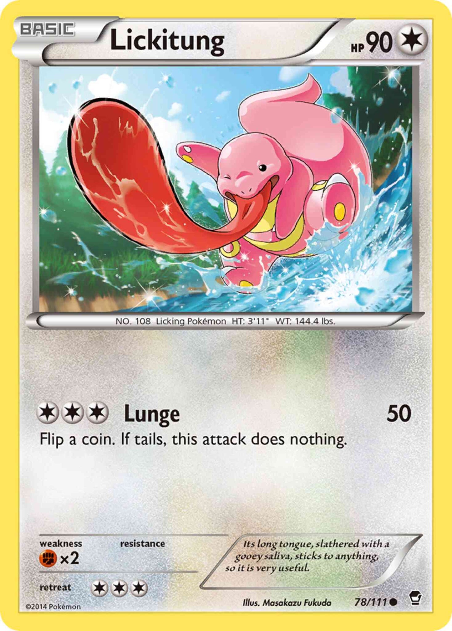 Lickitung - 78/111 - Common [xy3-78] [Non-Holo]