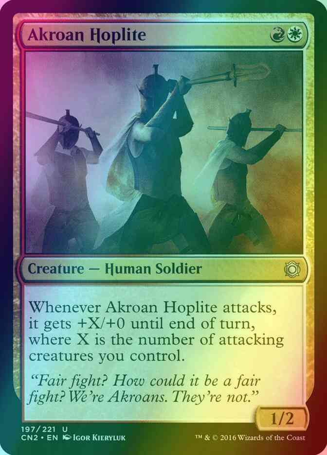 Akroan Hoplite [197] [Conspiracy Take The Crown] [Foil]