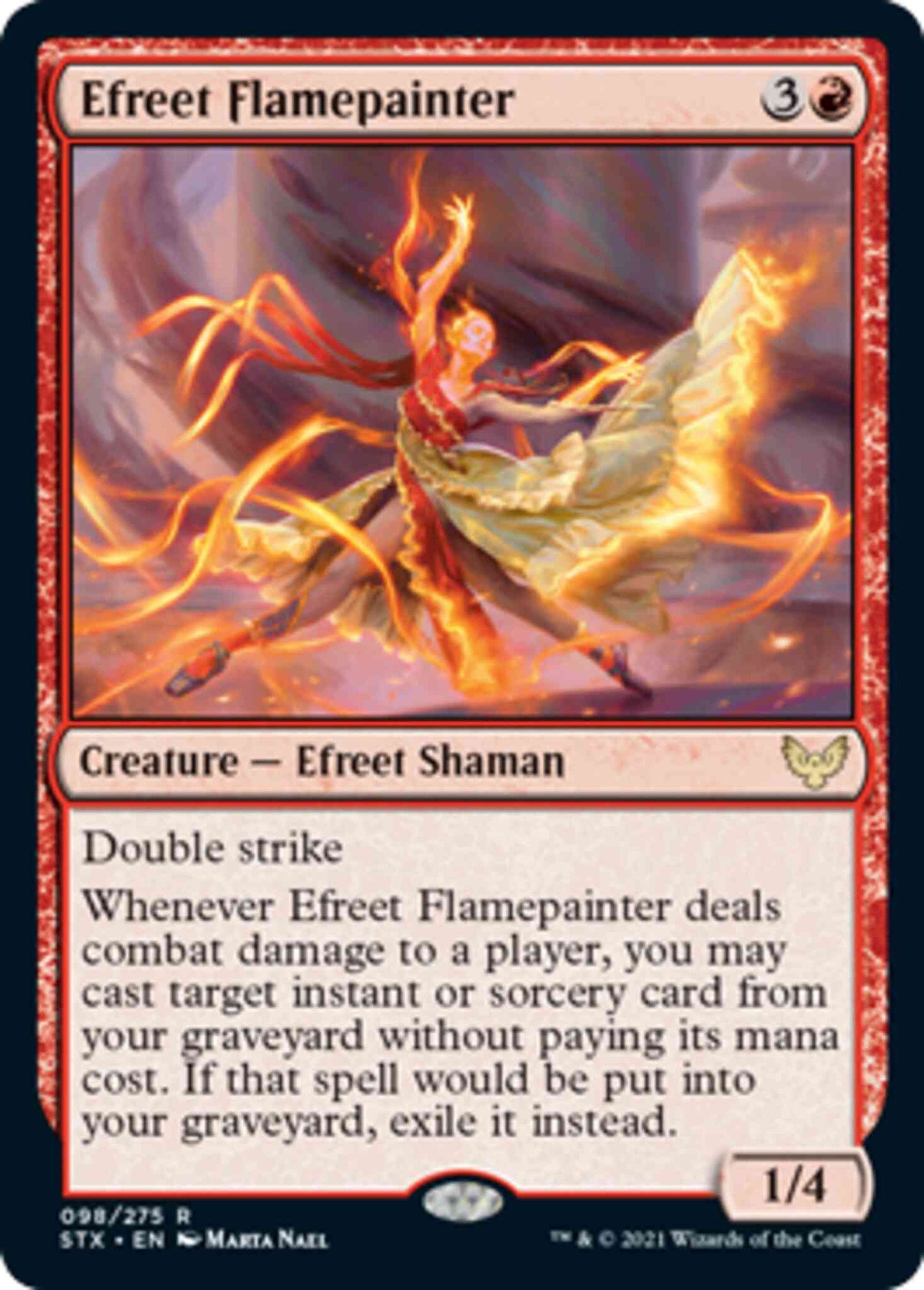 Efreet Flamepainter [98] [Strixhaven: School of Mages] [Non-Foil]