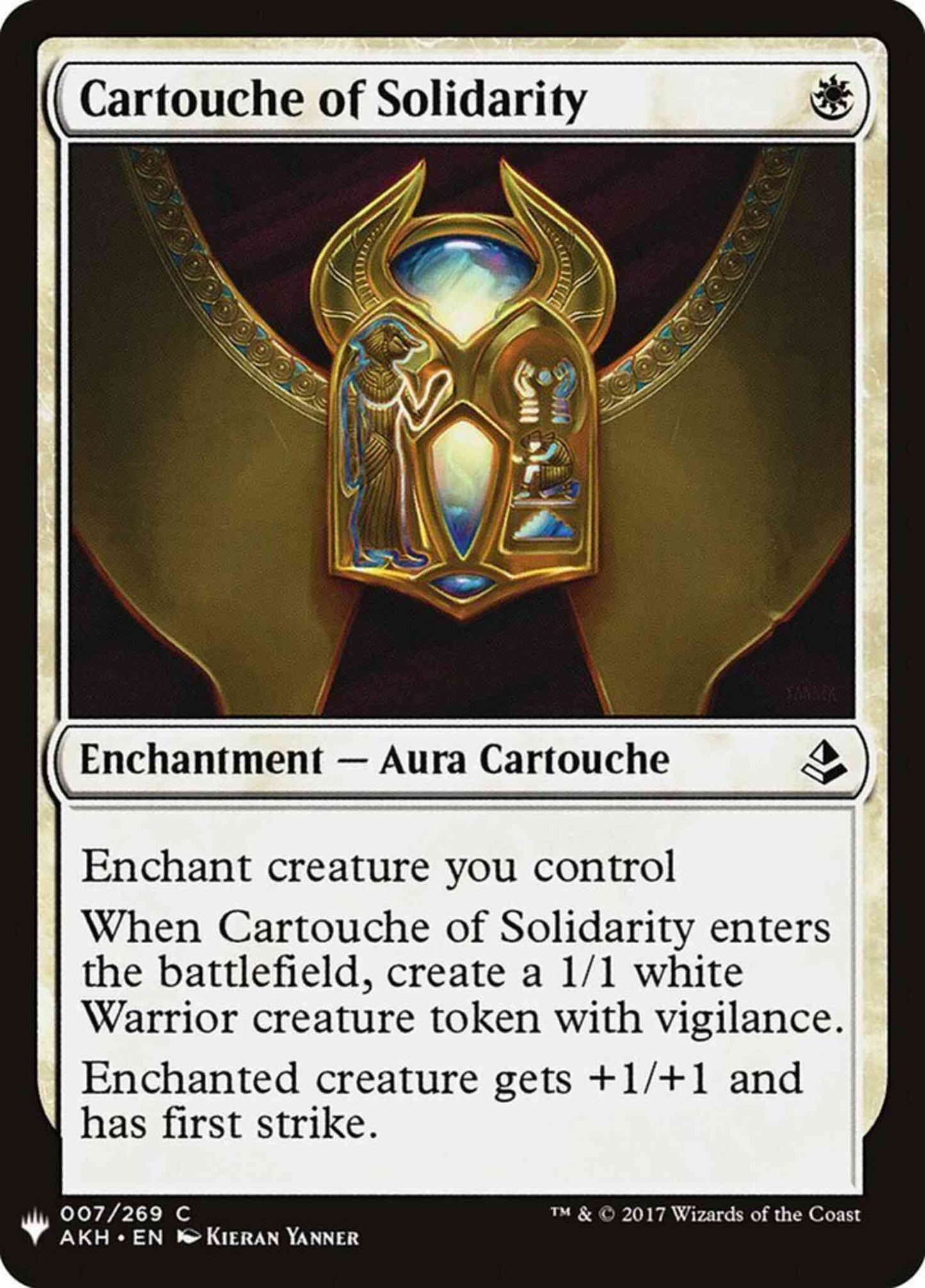 Cartouche of Solidarity [AKH-7] [The List] [Non-Foil]