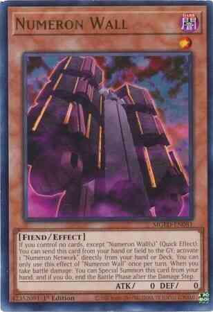 Numeron Wall - MGED-EN081 - Rare - 1st Edition