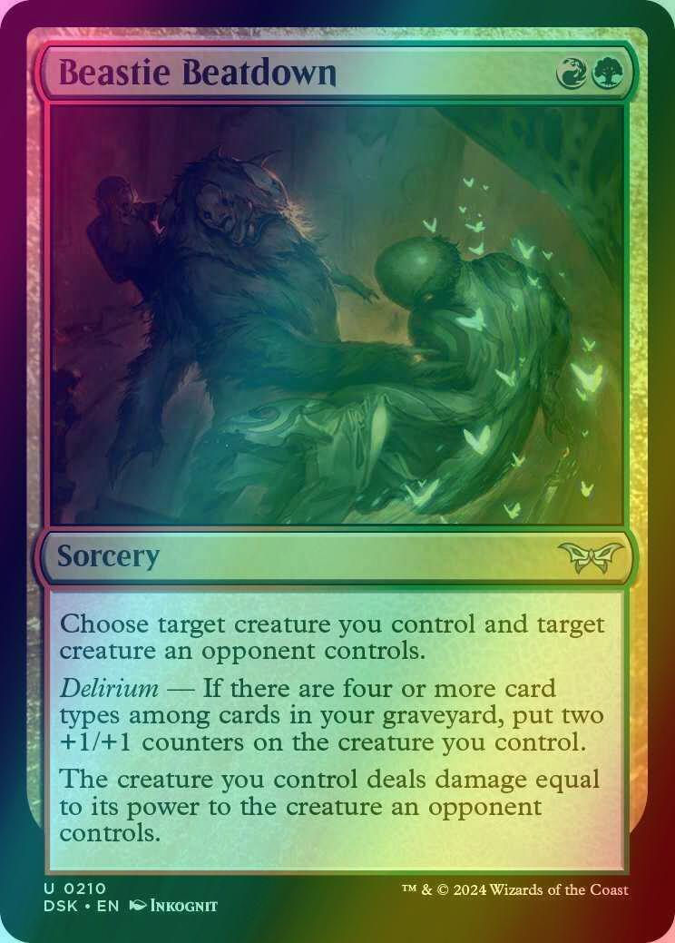 Beastie Beatdown [210] [Duskmourn: House of Horror] [Foil]
