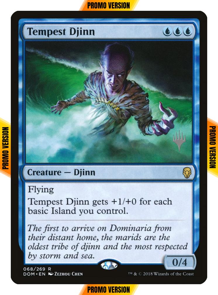 Tempest Djinn [68p] [Promo Pack] [Dominaria Promos] [Non-Foil]