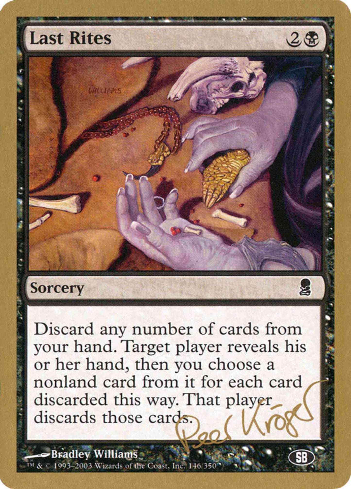 Last Rites [pk146sb] [World Championship Decks 2003] [Non-Foil]