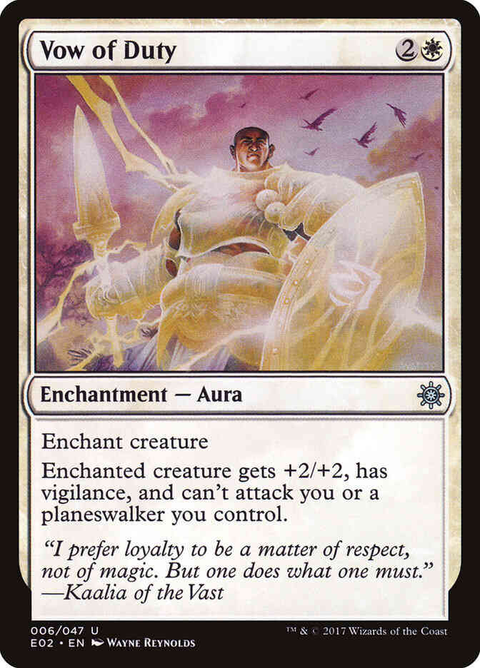 Vow of Duty [6] [Explorers of Ixalan] [Non-Foil]