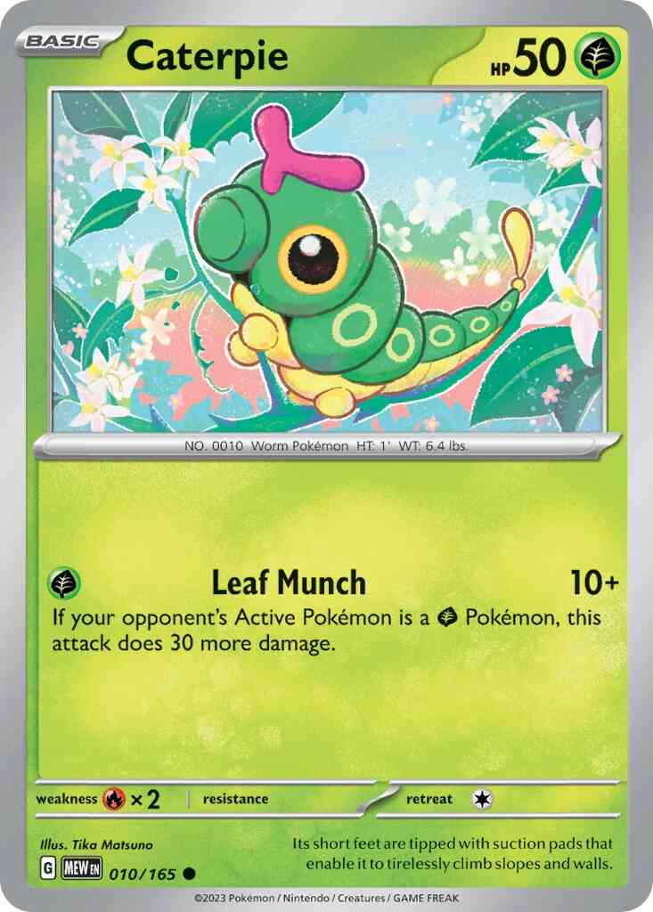 Caterpie - 010/165 - Common [sv035-010] [Non-Holo]