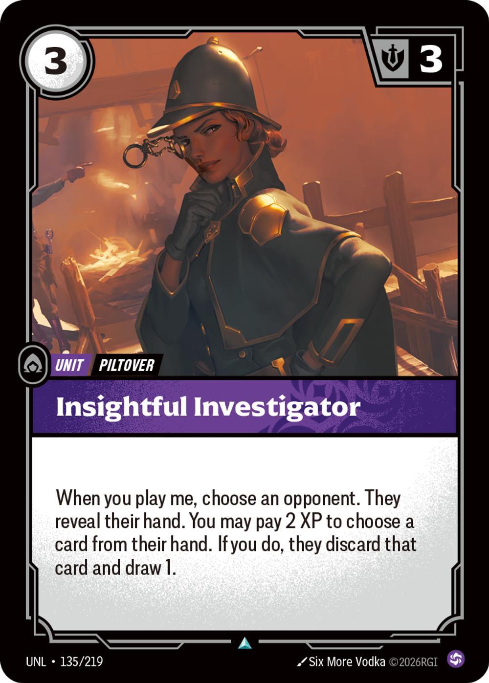 Insightful Investigator - 135/219 [Unleashed] [Non-Foil]
