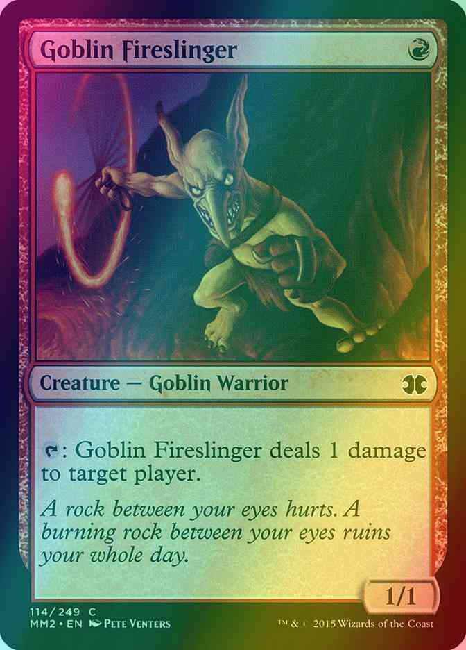 Goblin Fireslinger [114] [Modern Masters 2015] [Foil]