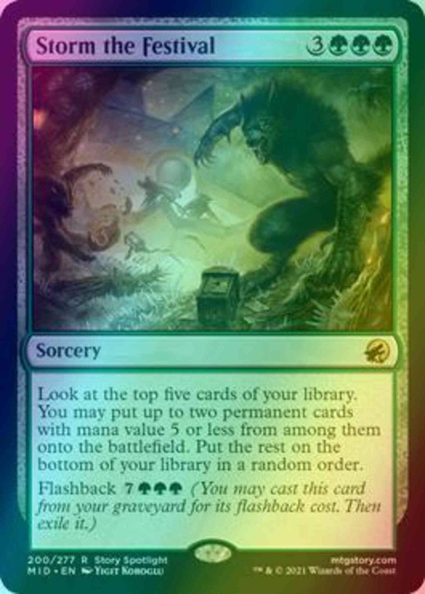 Storm the Festival [200] [Innistrad: Midnight Hunt] [Foil]