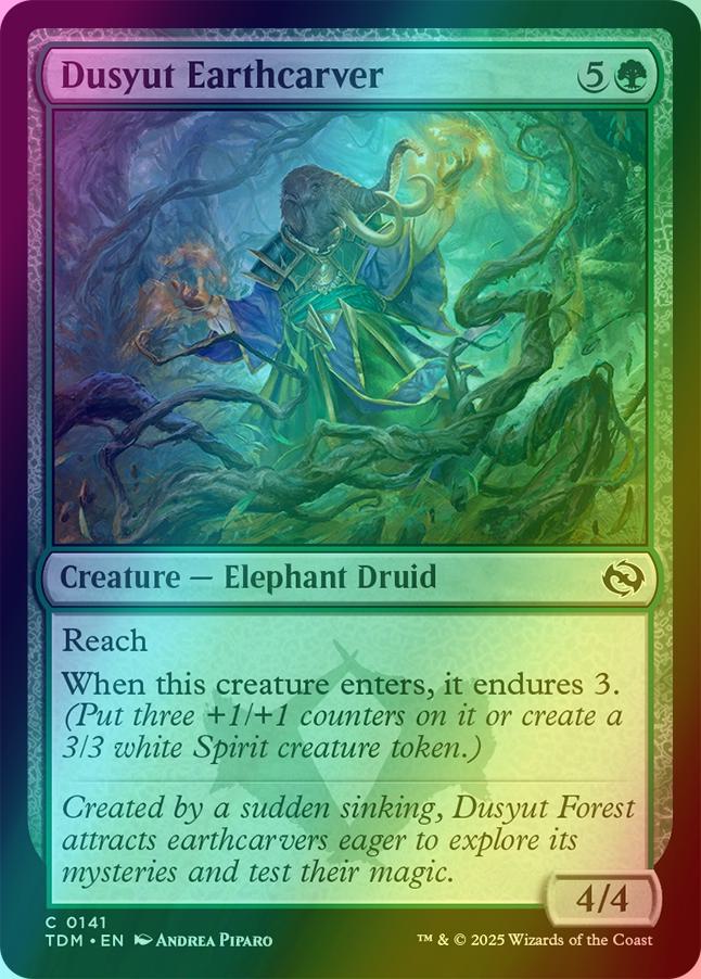 Dusyut Earthcarver [141] [Tarkir: Dragonstorm] [Foil]