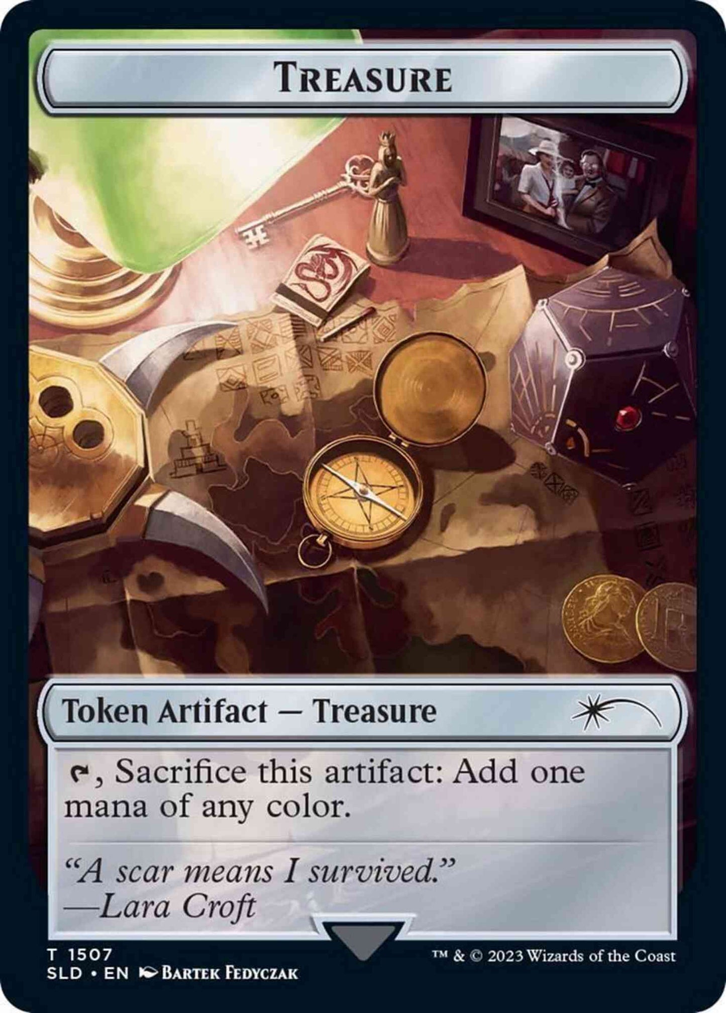 Treasure Token [1507] [Tomb Raider] [Secret Lair Drop] [Non-Foil]