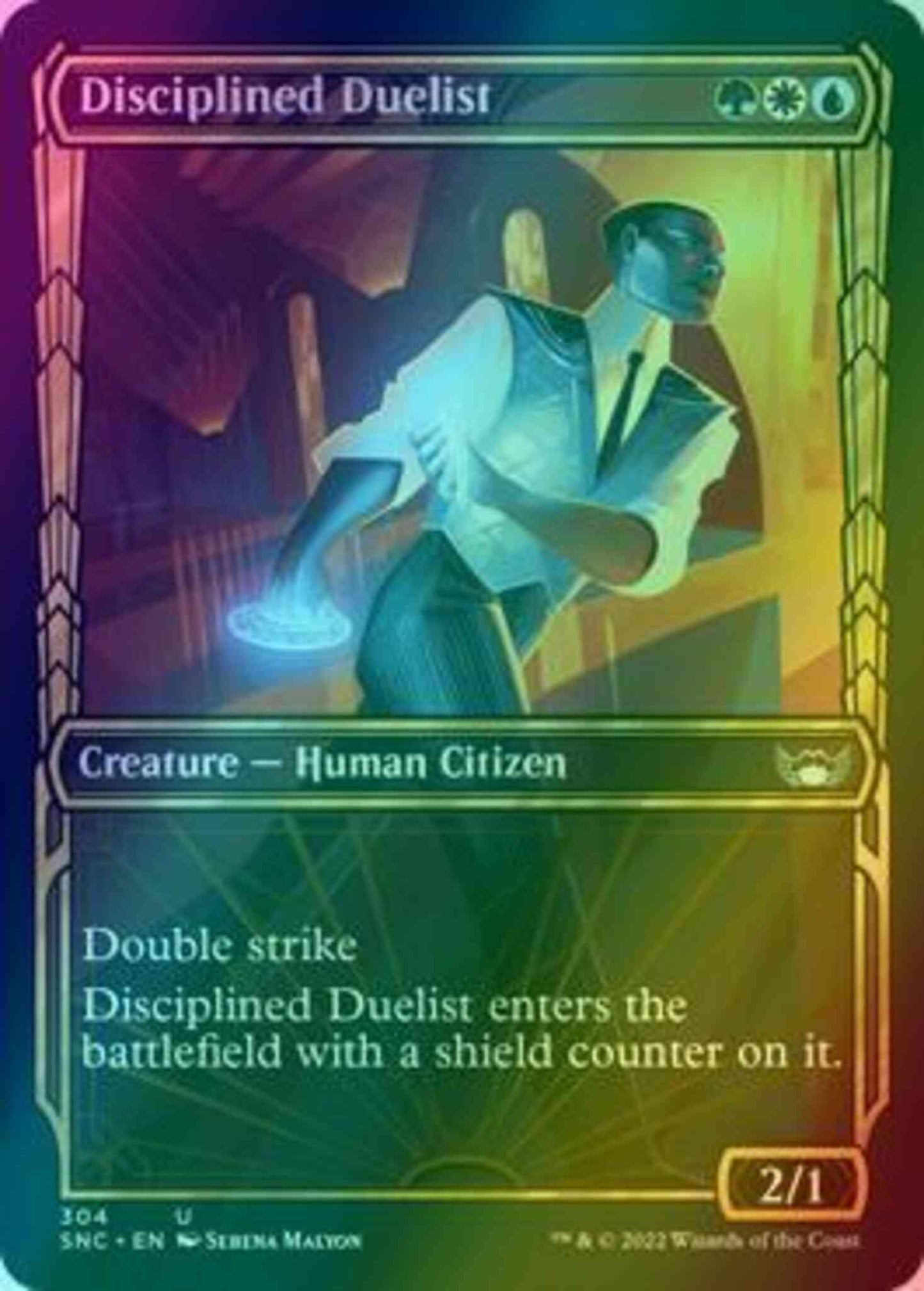 Disciplined Duelist [304] [Golden Age Showcase] [Streets of New Capenna] [Foil]