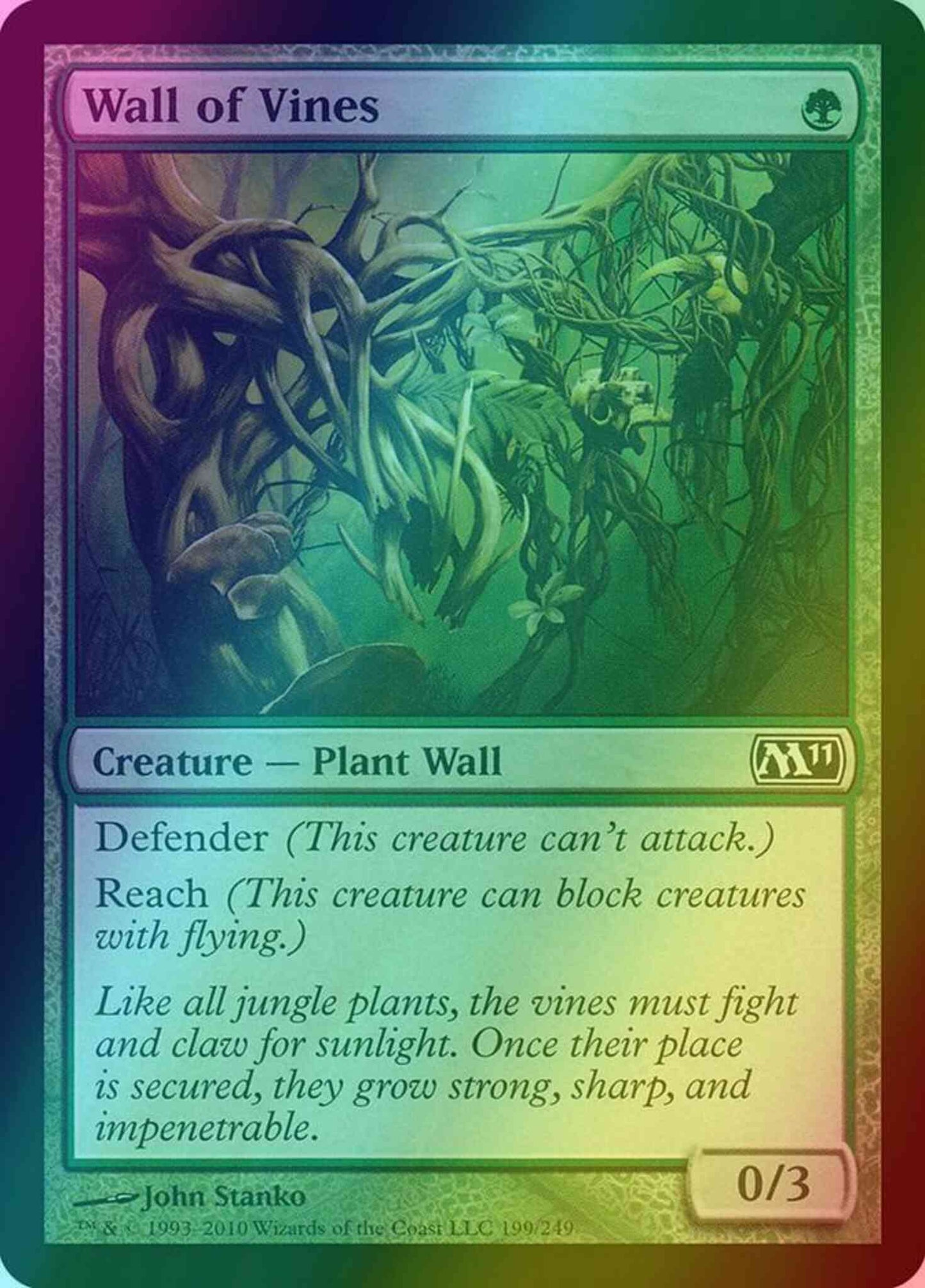 Wall of Vines [199] [Magic 2011] [Foil]
