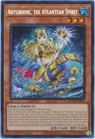 Abyssrhine, the Atlantean Spirit - ROTA-EN017 - Secret Rare - 1st Edition