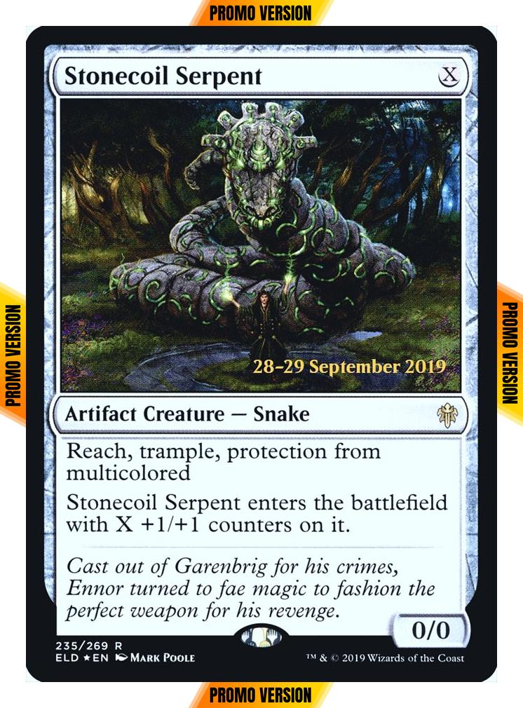 Stonecoil Serpent [235s] [Throne of Eldraine Promos] [Foil]