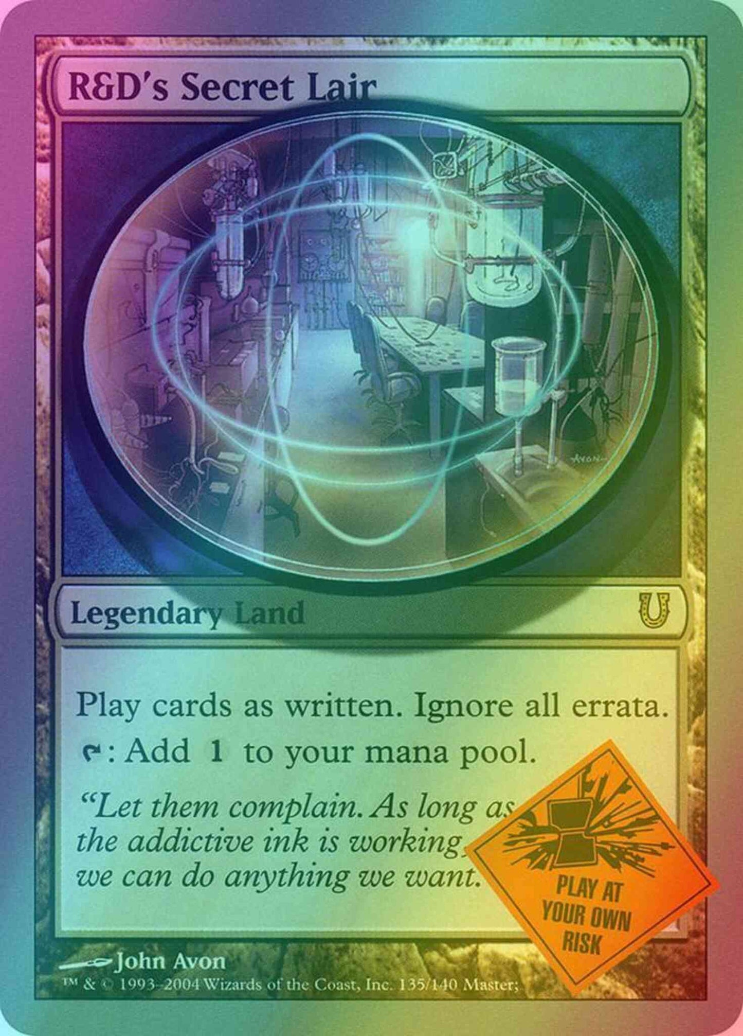 R&D's Secret Lair [135] [Unhinged] [Foil]