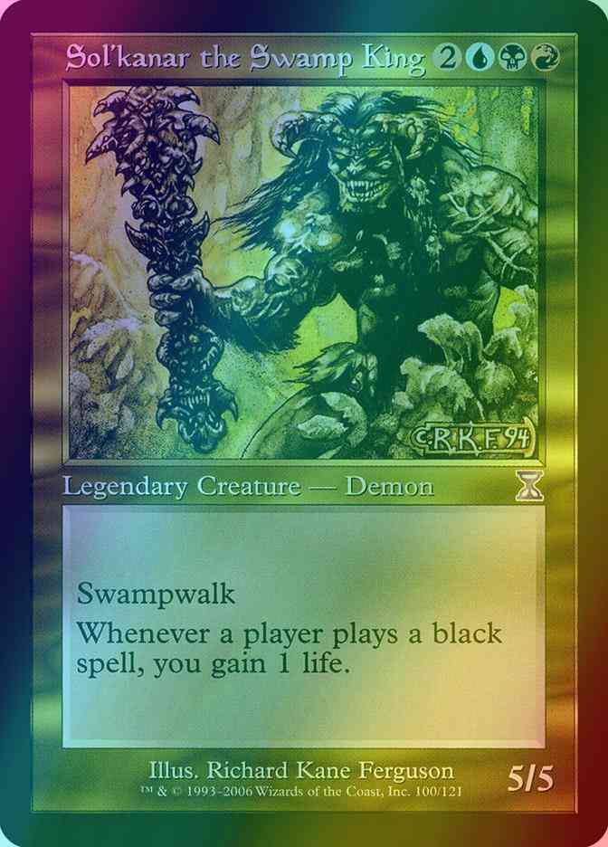 Sol'kanar the Swamp King [100] [Time Spiral Timeshifted] [Foil]