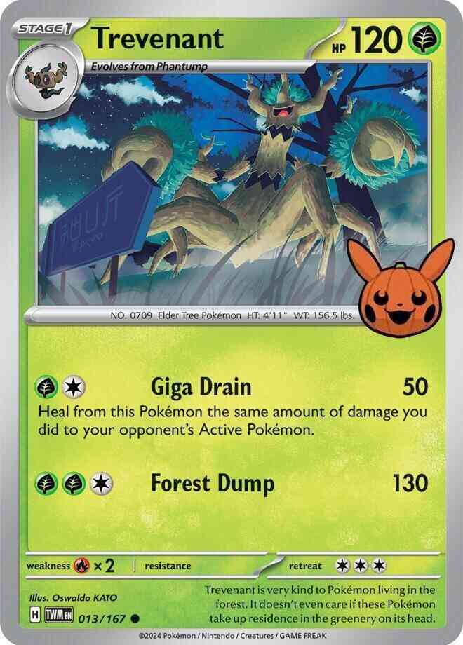 Trevenant - 013/167 - Promo [Trick or Trade BOOster 2024] [sv06msp-013] [Non-Holo]