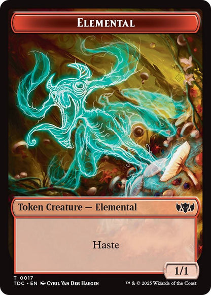 Elemental Token (17) // Warrior Token (13) [Tarkir: Dragonstorm: Commander: Tokens] [Non-Foil]