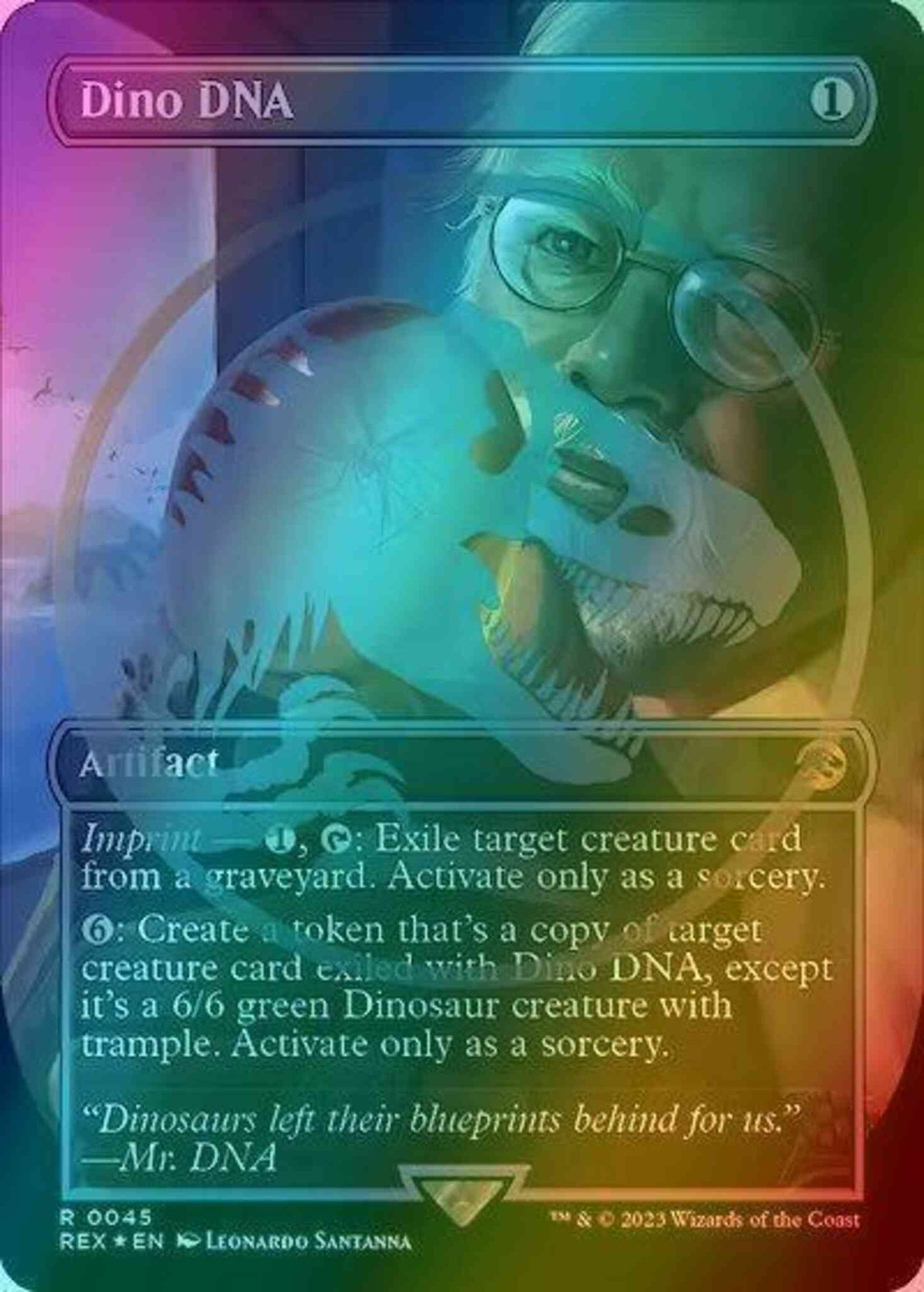 dino dna mtg card Magic The Gathering - The Lost Caverns of Ixalan The Gathering What happens when Titanoth Rex