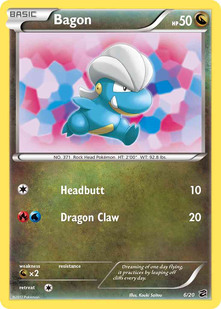 Bagon - 6/20 - Rare Holo [dv1-6] [Holo]