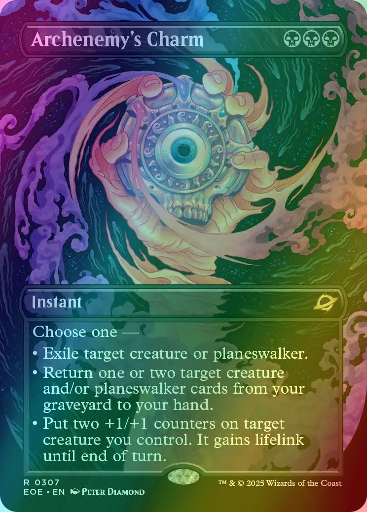 Archenemy's Charm [307] [Borderless] [Surreal Space] [Edge of Eternities] [Foil]