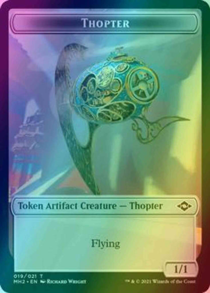 Thopter Token (19) // Treasure Token (21) [Modern Horizons 2 Tokens] [Foil]