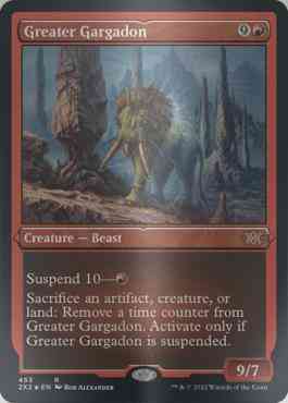 Greater Gargadon [453] [Double Masters 2022] [Etched Foil]