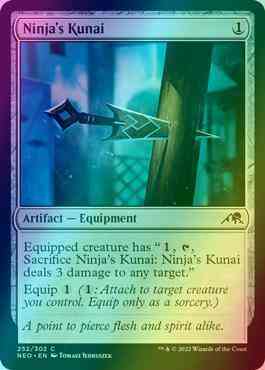 Ninja's Kunai [252] [Kamigawa: Neon Dynasty] [Foil]