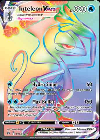 Inteleon VMAX - 195/192 - Rare Secret [swsh2-195] [Secret]