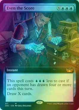 Even the Score [411] [Extended Art] [Streets of New Capenna] [Foil]