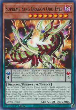 Supreme King Dragon Odd-Eyes - MZMI-EN058 - Rare - 1st Edition