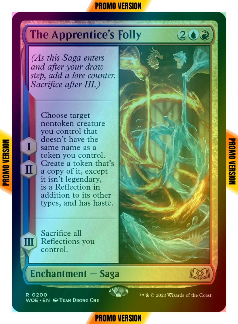 The Apprentice's Folly [200p] [Promo Pack] [Wilds of Eldraine: Promos] [Foil]
