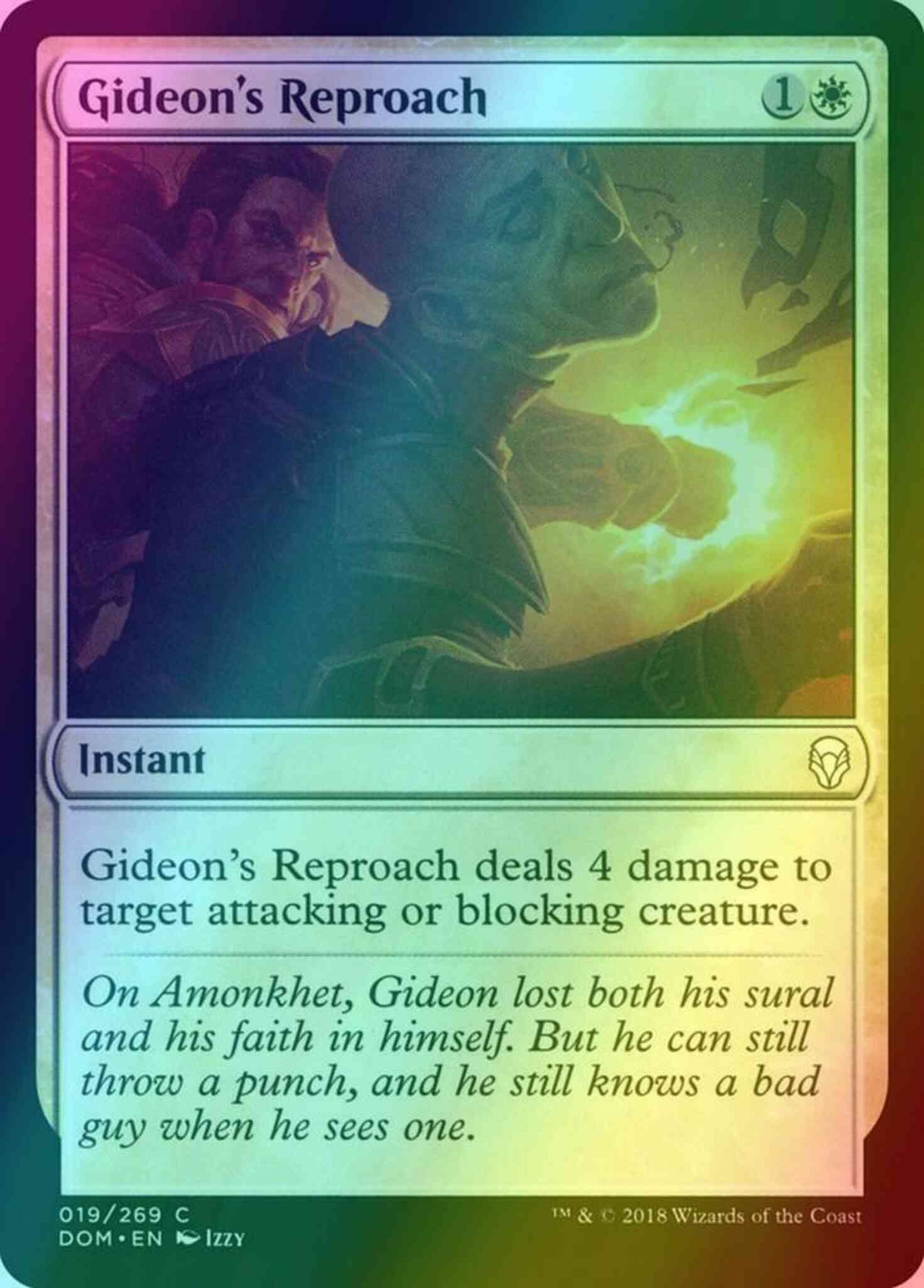 Gideon's Reproach [19] [Dominaria] [Foil]