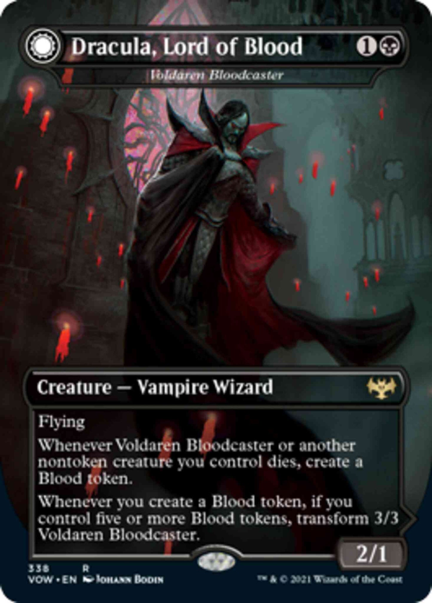 Dracula, Lord of Blood // Dracula, Lord of Bats - Voldaren Bloodcaster // Bloodbat Summoner [338] [Dracula Series] [Innistrad: Crimson Vow] [Non-Foil]