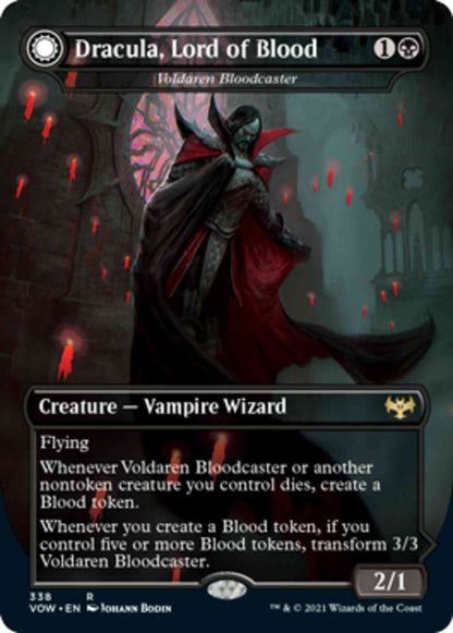 Dracula, Lord of Blood // Dracula, Lord of Bats - Voldaren Bloodcaster // Bloodbat Summoner [338] [Dracula Series] [Innistrad: Crimson Vow] [Non-Foil]