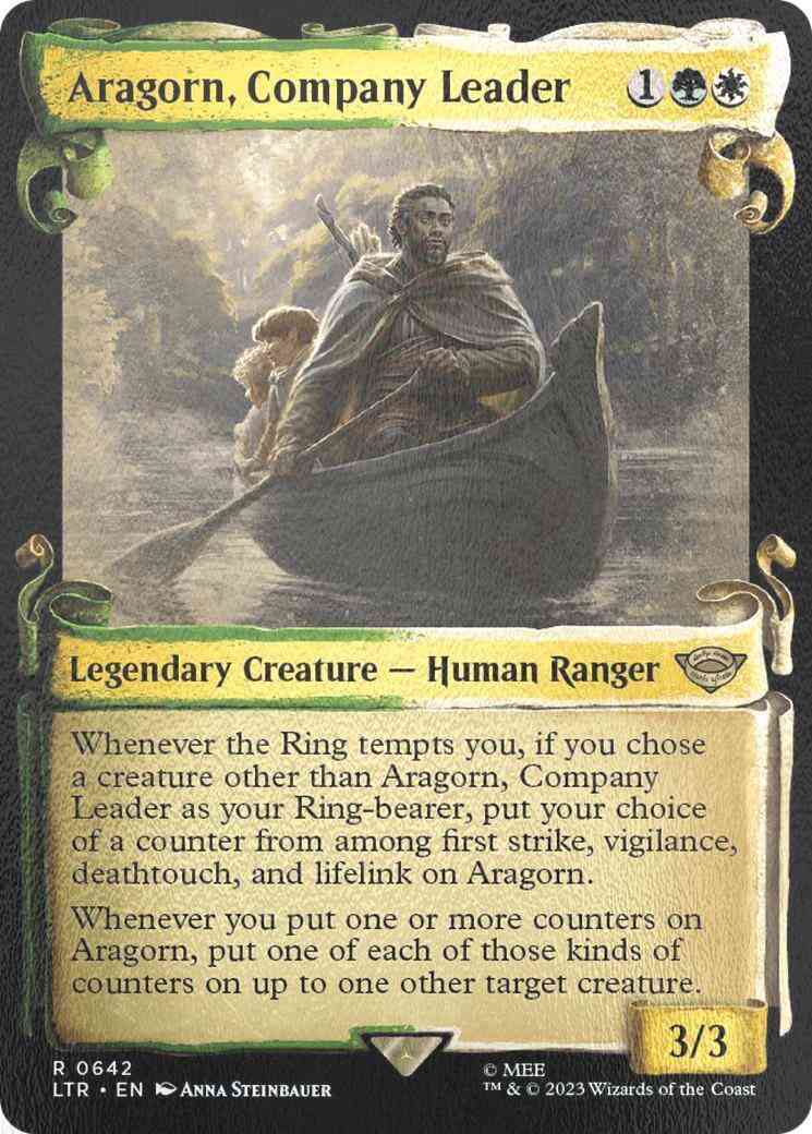 Aragorn, Company Leader [642] [Scrolls Showcase] [The Lord of the Rings: Tales of Middle-earth] [Silver Foil]