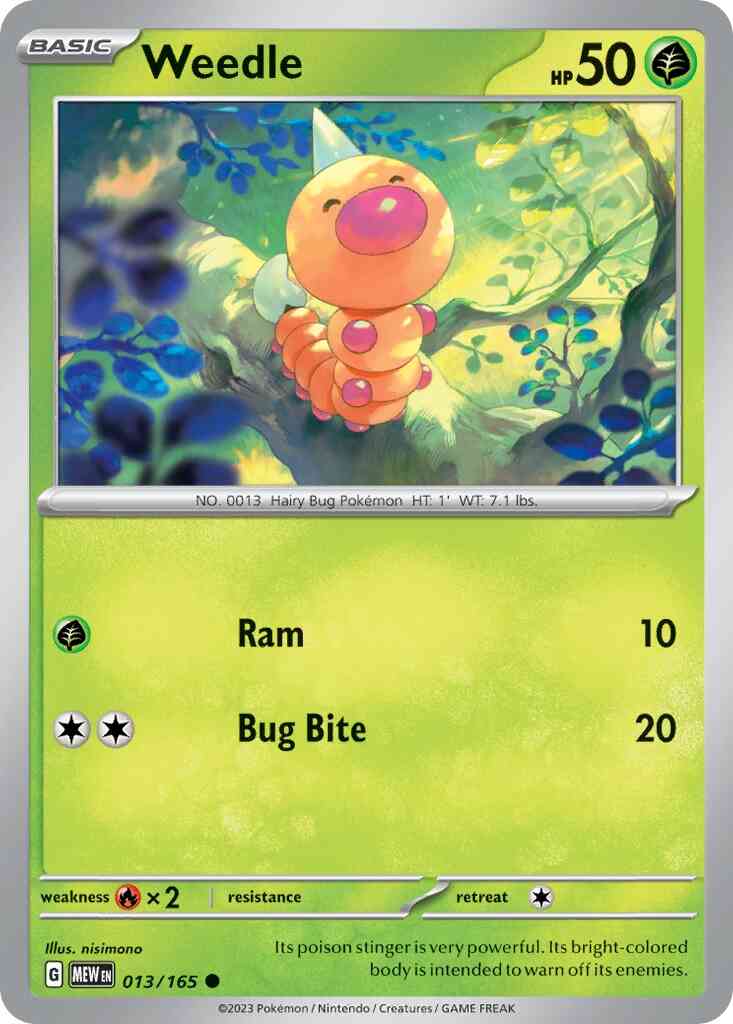 Weedle - 013/165 - Common [sv035-013] [Non-Holo]