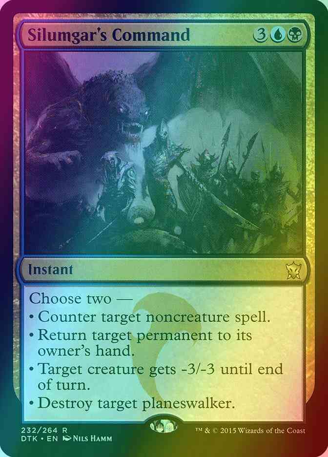 Silumgar's Command [232] [Dragons Of Tarkir] [Foil]