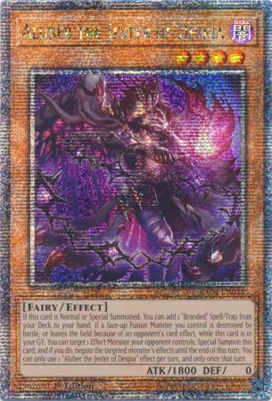 Aluber the Jester of Despia - New Art - RA04-EN038 - Quarter Century Secret Rare - 1st Edition