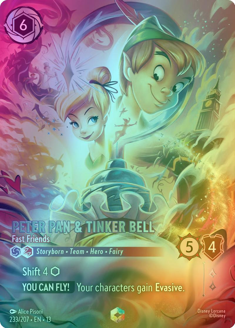 Peter Pan & Tinker Bell - Fast Friends (Enchanted) - 233/204 [Attack of the Vine!] [Holofoil]