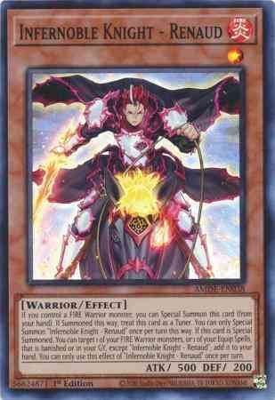 Infernoble Knight - Renaud - AMDE-EN038 - Super Rare - 1st Edition