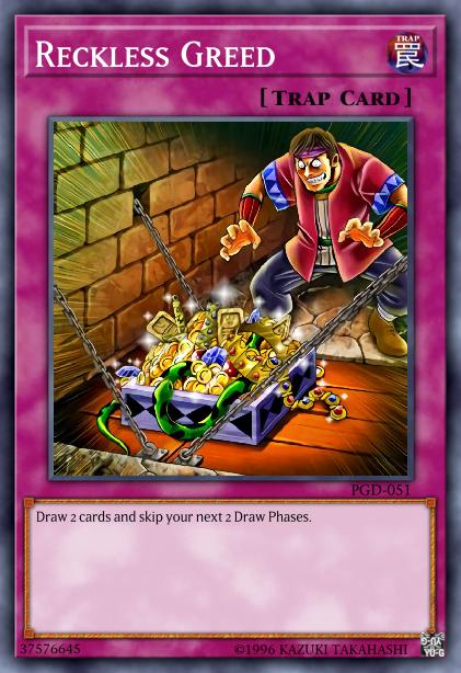 Reckless Greed - BP01-EN095 - Starfoil Rare - 1st Edition