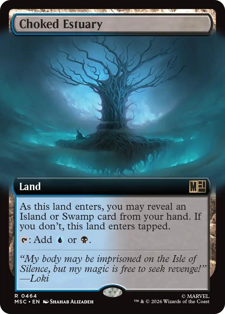 Choked Estuary [464] [Extended Art] [Marvel Super Heroes: Commander] [Non-Foil]